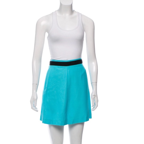 SUPER RARE vintage Courreges teal skirt set - Picture 4 of 4